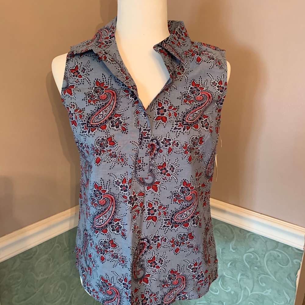 Talbots sleeveless shirt